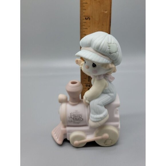 Ensco Prescious Moments All Aboard Birthday Club 1992 4.25" B0007 Indonesia - Picture 8 of 8